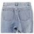 Chanel COCO Knopf Denim-Hose mit Distressed-Tüll Blau - Ansicht 4
