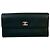 Timeless Chanel Coco Mark Clover Lederlanger Geldbeutel Schwarz - Ansicht 2