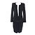 Timeless Vestido de lana CHANEL BIGCOCO con hebilla Mark Negro