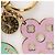 Louis Vuitton Porte Cles Looping Bag Charm Key Holder Rosa Verde - vista 3