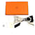 Hermès Clip per capelli in seta Hermes Grenelle Exlibris Valletta Nero  - vista 2