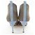 Botas de pelo de becerro Manolo Blahnik Azul Beige - vista 5