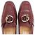 Hermès Mocassino Kelly in pelle Hermes Marrone Bordò - vista 11