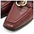 Hermès Mocassino Kelly in pelle Hermes Marrone Bordò - vista 2