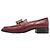 Hermès Mocassino Kelly in pelle Hermes Marrone Bordò - vista 3