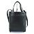 Apc A.P.C. Schultertasche aus schwarzem Leder - Ansicht 2