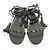 Sandali in pelle Valentino Garavani Rockstud Nero - vista 2