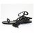 Sandali in pelle Valentino Garavani Rockstud Nero - vista 3