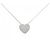 Autre Marque Collana in oro bianco Au750 e diamanti Argento