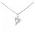 Chopard Dolphin 750 Weißgold Saphir Diamant Halskette Silber
