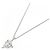 Chopard Dolphin 750 Weißgold Saphir Diamant Halskette Silber - Ansicht 2