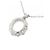 Autre Marque Collana in diamanti Royal Asscher in platino Argento - vista 4