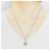 Autre Marque Collana in oro bianco Au750 con alexandrite e diamante Argento - vista 6