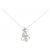 Autre Marque Collana Flower in Diamanti Au750 Argento