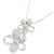 Autre Marque Collana Flower in Diamanti Au750 Argento - vista 3