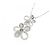 Autre Marque Collana Flower in Diamanti Au750 Argento - vista 4