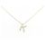 Autre Marque Au750 Diamant Initial K Halskette Golden