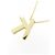 Autre Marque Au750 Diamant Initial K Halskette Golden - Ansicht 4
