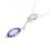 Autre Marque Collana in oro bianco Au750, tanzanite e diamante Argento - vista 3