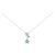 Autre Marque Collana in tourmalina e diamanti in oro bianco 18K Argento