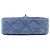 Timeless Borsa a Spalla Chanel Mini Matelasse COCO Mark Camellia Chain Blu - vista 6