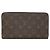 Zippy Portafoglio lungo Louis Vuitton Monogram Marrone