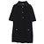 Timeless Vestido de algodón con botón de perla Chanel Coco Mark Negro