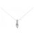 Autre Marque Collana in oro bianco Au750 e diamanti Argento