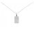 Autre Marque Collana con Croce in Diamanti in Oro Bianco Au750 Argento
