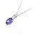 Autre Marque Collana in Platino Tanzanite Pt900 Pt850 Argento - vista 3