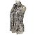 Timeless Camicetta senza maniche in seta Chanel Choupette Coco Mark Marrone - vista 2