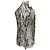 Timeless Camicetta senza maniche in seta Chanel Choupette Coco Mark Marrone - vista 5