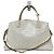 Autre Marque Borsa a tracolla 2way IACUCCI TOMORROWLAND con stampa croco Bianco