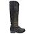 Timeless Botas altas de pelo de becerro Chanel Negro