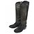 Timeless Botas altas de pelo de becerro Chanel Negro - vista 3