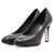 Timeless Chanel Perlenleder-Pumps Schwarz