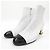 Timeless Stivali Chanel G38428Y55553 in agnello e pelle vernice Nero - vista 6