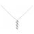 Autre Marque Collana in platino con tre diamanti PT Argento