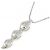 Autre Marque Collana in platino con tre diamanti PT Argento - vista 4