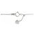 Autre Marque Collana in platino con tre diamanti PT Argento - vista 5