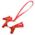 Hermès Hermes Rodeo Charm Pegasus Bag Charm Rosso  - vista 3