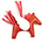 Hermès Hermes Rodeo Charm Pegasus Bag Charm Rosso  - vista 4