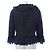 Timeless Chanel Jacke ohne Kragen Schwarz - Ansicht 2