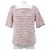 Autre Marque Camiseta de algodón Roberto Collina Rosa Blanco
