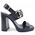 Hermès Hermes Keen Kalbsleder-Sandalen Schwarz