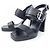 Hermès Hermes Keen Kalbsleder-Sandalen Schwarz - Ansicht 3