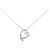 Autre Marque Collana in oro bianco 10K e diamanti Argento