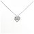Autre Marque Collana Cuore di Diamanti PT900 PT850 Argento