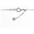 Autre Marque Collana Cuore di Diamanti PT900 PT850 Argento - vista 5