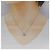 Autre Marque Collana Cuore di Diamanti PT900 PT850 Argento - vista 6